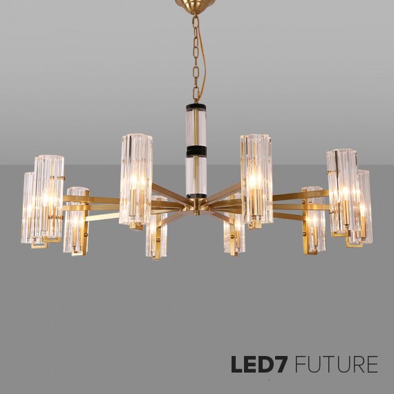 Ritz - Glass Tube Chandelier